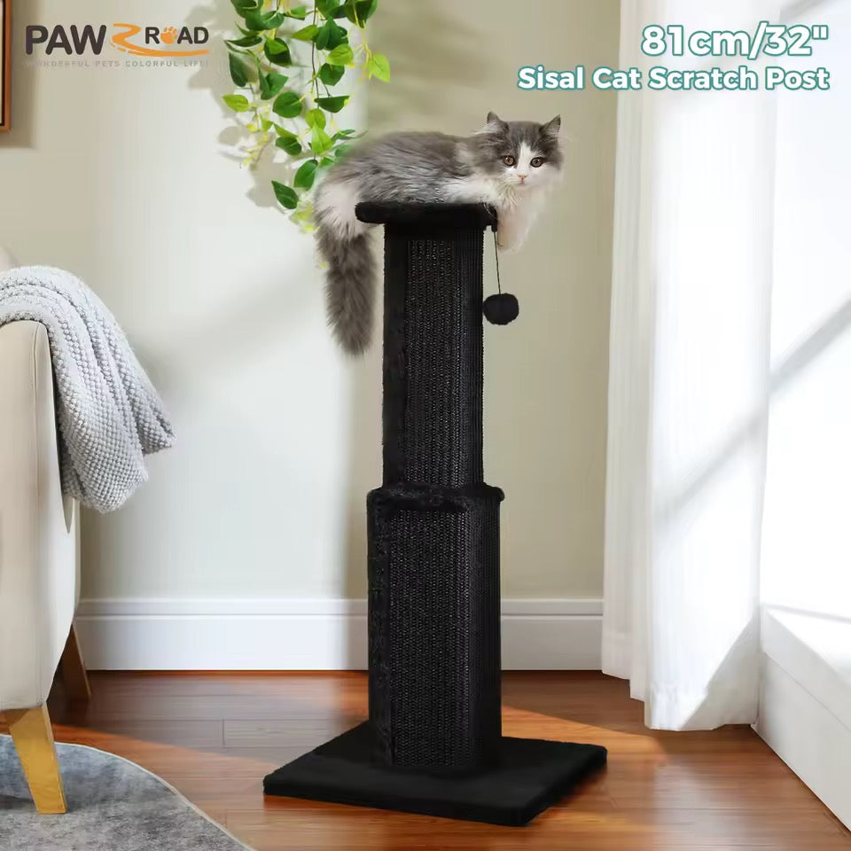 Miwaoo Luxury Sisal Cat Scratching Tower With Hanging Toy