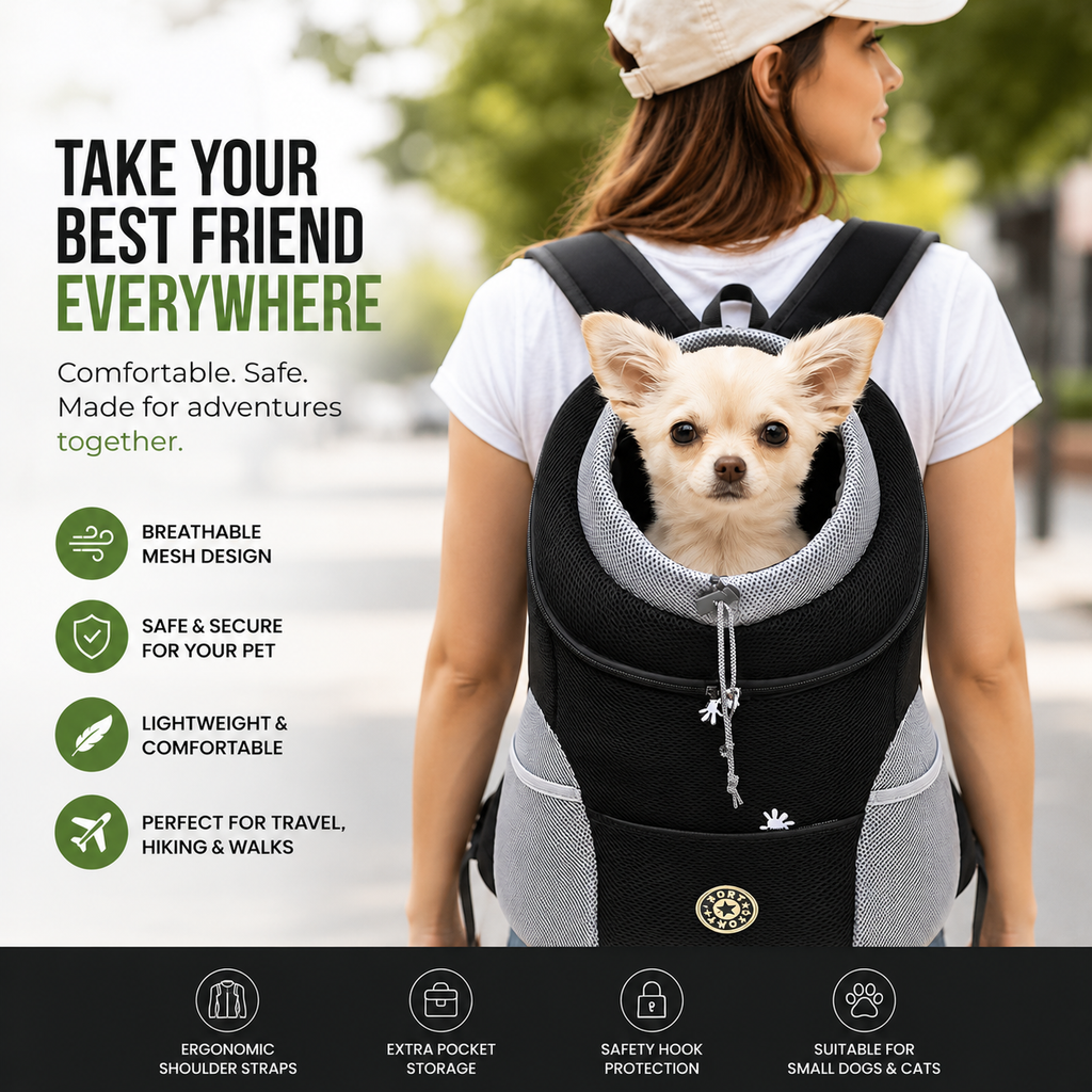 Miwaoo™ Breathable Pet Travel Backpack