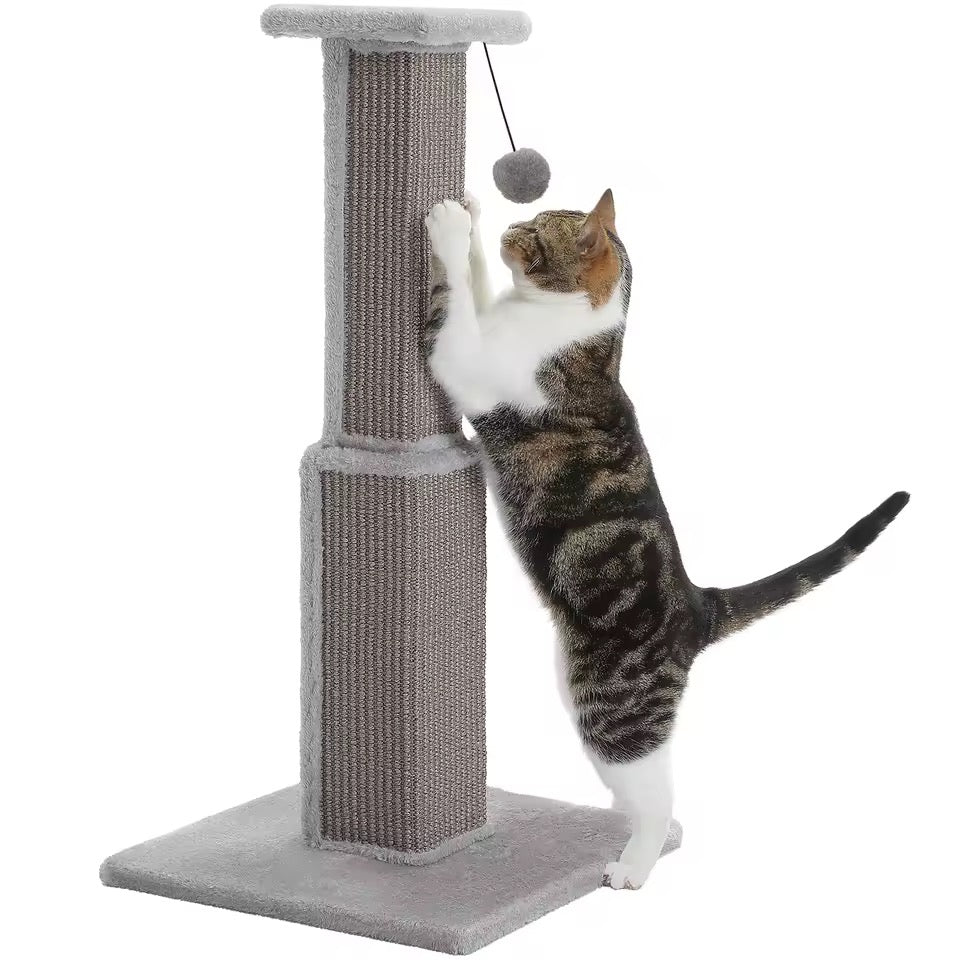 Miwaoo Luxury Sisal Cat Scratching Tower With Hanging Toy