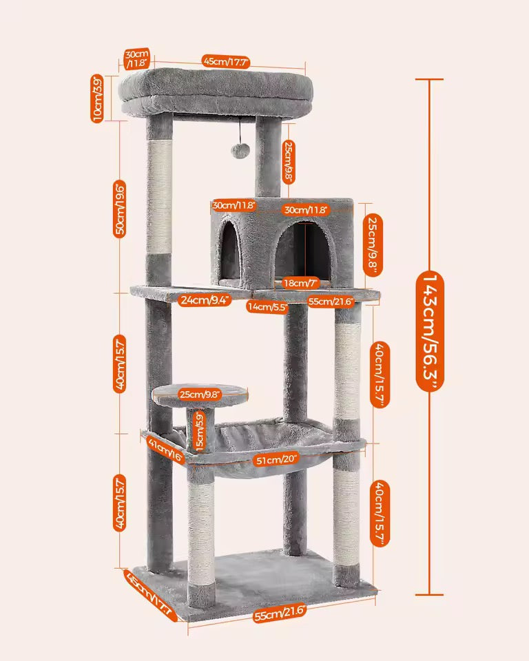 Miwaoo 5-Level Cat Tower