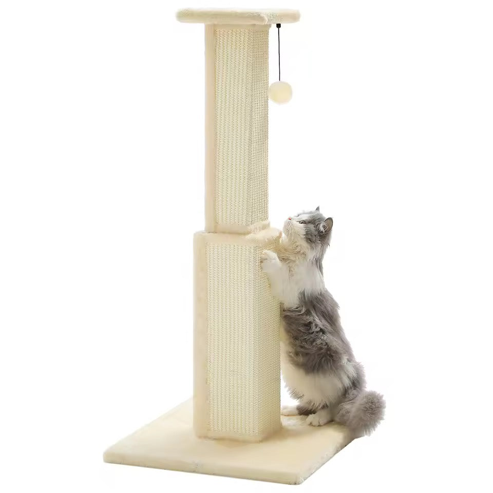 Miwaoo Luxury Sisal Cat Scratching Tower With Hanging Toy